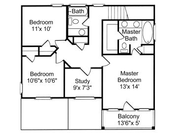 2nd Floor Plan, 017H-0005