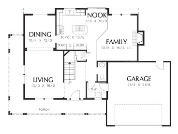 1st Floor Plan, 034H-0333