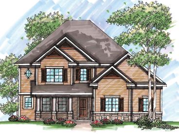 Two-Story Home Design, 020H-0215