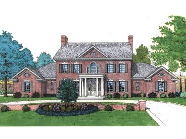Colonial House Plan, 002H-0059