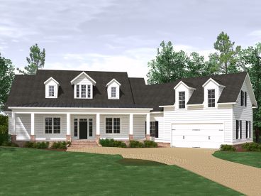 Country Ranch House Plan, 080H-0006
