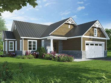 Small Craftsman House Plan, 027H-0460