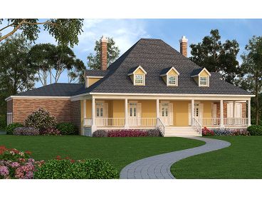 Southern Luxury Home, 021H-0237