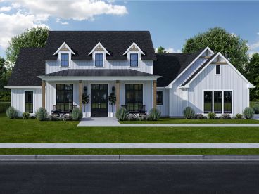 Country Ranch House Plan, 079H-0055
