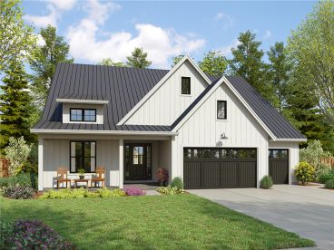 Country Ranch House Plan, 034H-0475