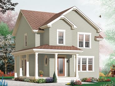 Narrow Lot House Plan, 027H-0308